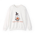 Halloween Ghost Sweatshirt "bout that time" – Cute Witch Ghost Fall Pullover